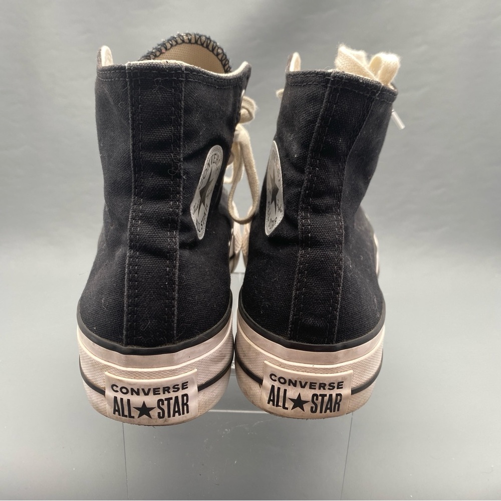 Converse All Star Chuck Taylor High Top Black Sneakers Sz Women 8 - Picture 6 of 10
